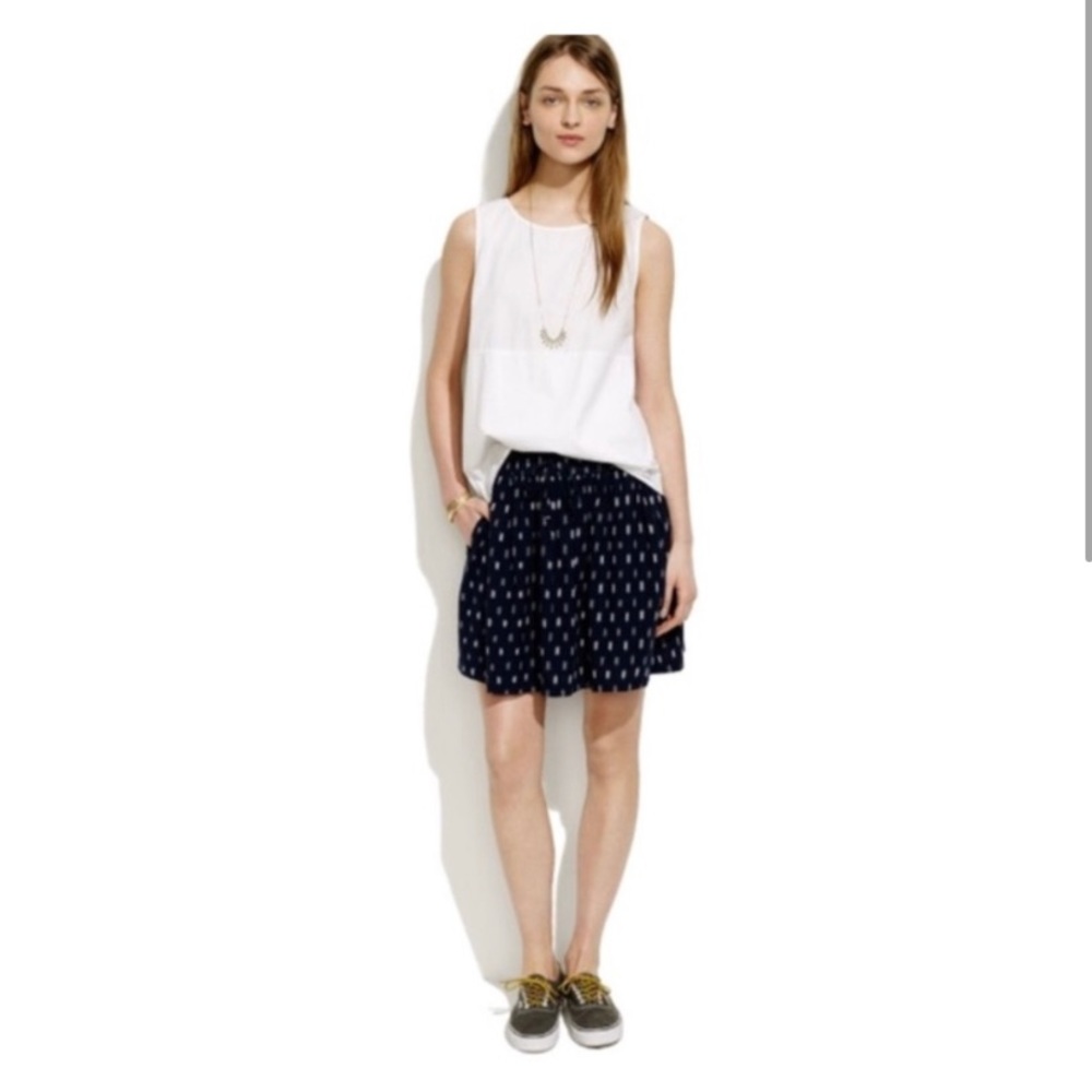 Madewell Turntable Skirt In Ikat, Medium